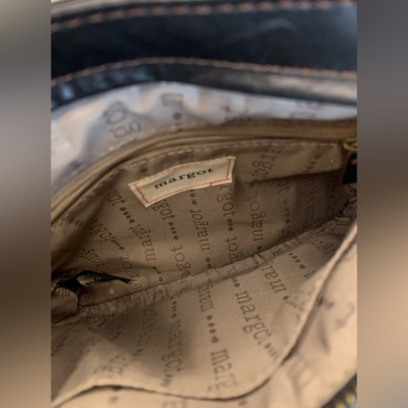 Margot New York Black Leather Crossbody Bag - Picture 3 of 12